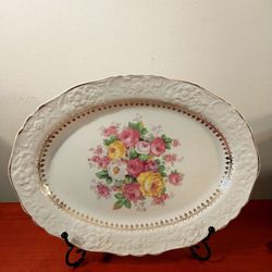 Edward M Knowles 22 Karat Ceramic Plate