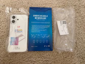 Brand New iPhone 17 Clear Case & Tempered Glass Screen Protector Set