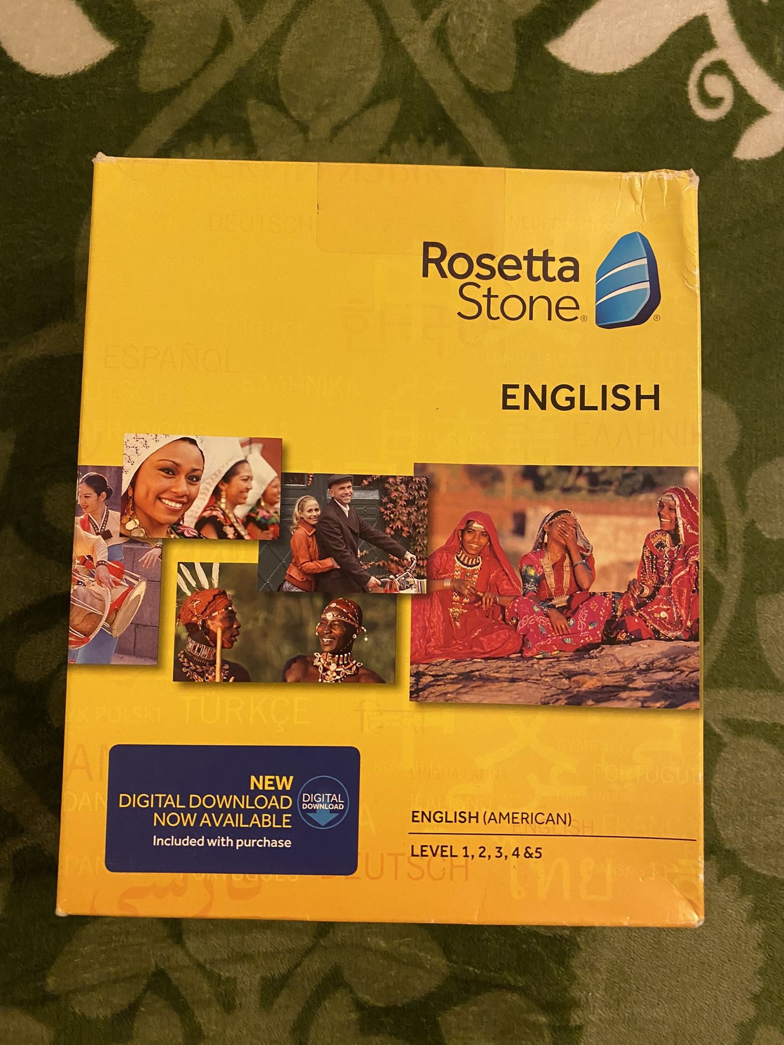 Rosetta Stone Curso De Inglés en CDs, Niveles 1-5. Esta Prácticamente Nuevo.