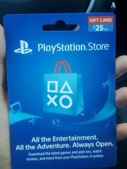 PlayStation Network Card, $25