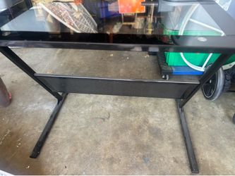 Glass desk