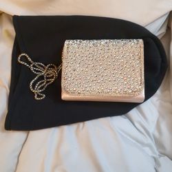 Blush Day And Night Rhinestone Shoulder Bag