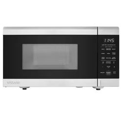 Vissani 19” 0.9 cu.ft 900W Microwave – Stainless Steel, Convection & Air Fry