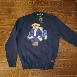 Polo Ralph Lauren Teddy Bear Sweater Size M 