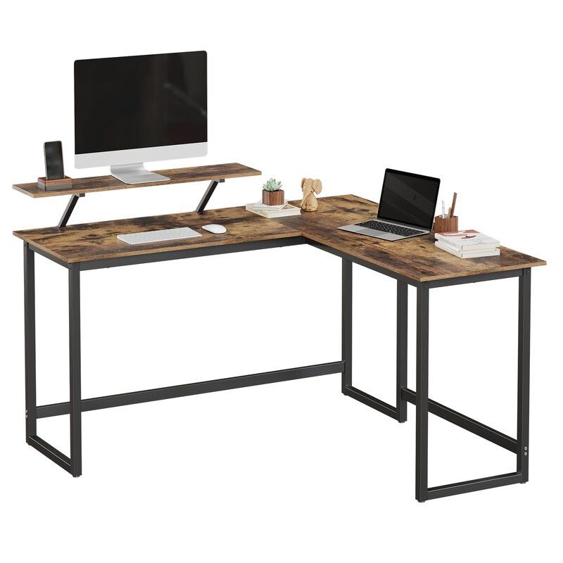 L Shaped Office Desk (Black)