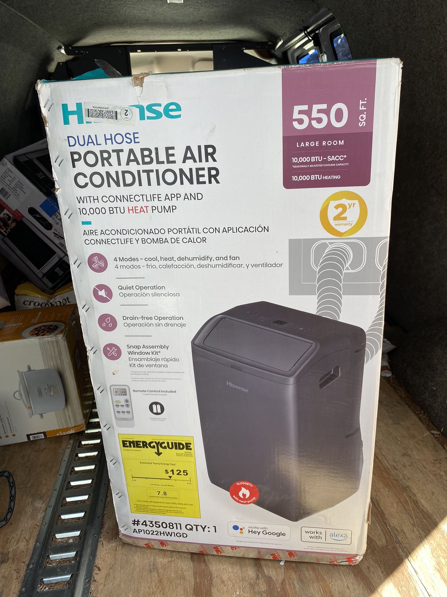 Hisense Dual Hose Portable Air conditioner