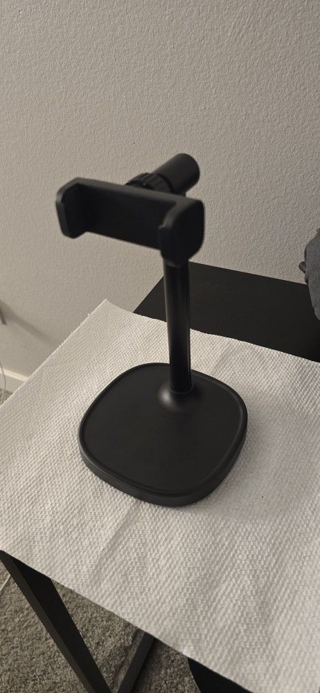 Adjustable Aluminum Phone Stand (Weighted Base) – Like New – $15