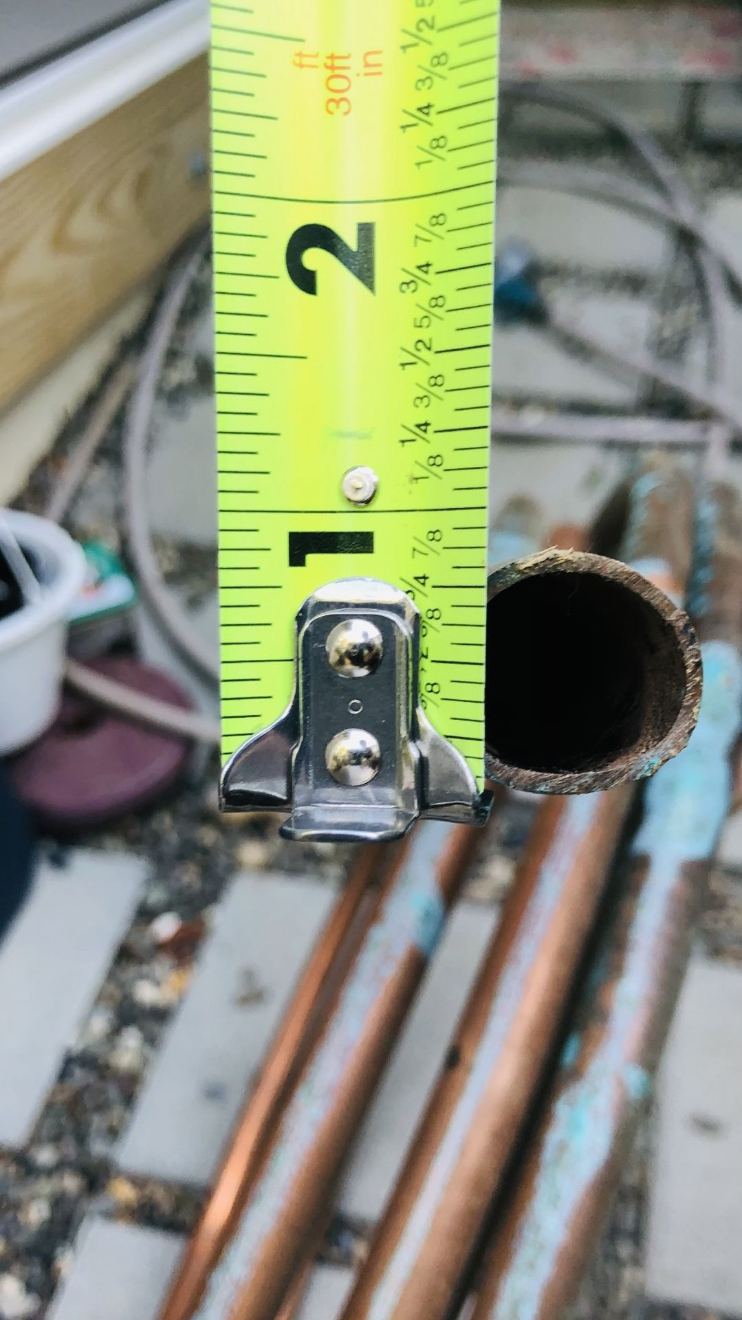 Cooper water tube (about 20 Feet)