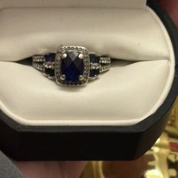 Sapphire An Diamond Ring 
