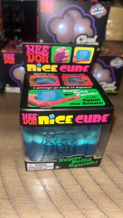 NeeDoh original Nice Cube blue  squishy toy