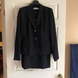 Ladies Blue Calvin Klein Suit Size 8