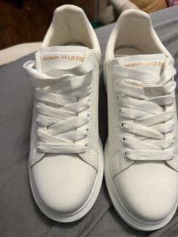 Alexander McQueen White Leather Sneakers