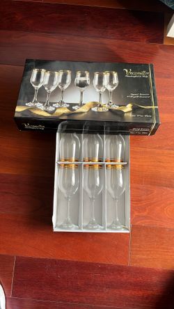  stemware water wine glasses goblets 