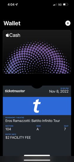 Ticket Eriz Ramazoti