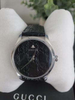 Authentic Gucci G Timeless YA1264031A Quartz Leather Stainless Steel Watch for Sale in Costa Mesa CA OfferUp