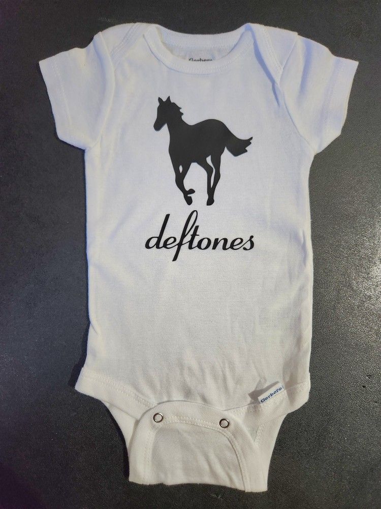 Deftones Baby Band Onesie Onepiece Bodysuit 0-3 Months Brand New
