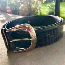  WOMANS WESTERN BELT--by SocoDetailed w/Tops  Stitching 