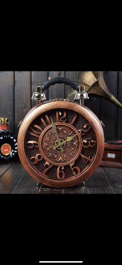 Amberler Real Alarm Clock Vintage Women Handbags 