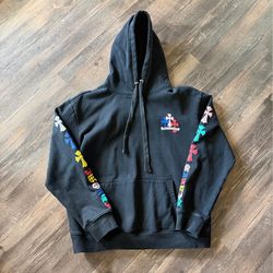 Chrome Hearts Black Hoodie Multicolor Crosses
