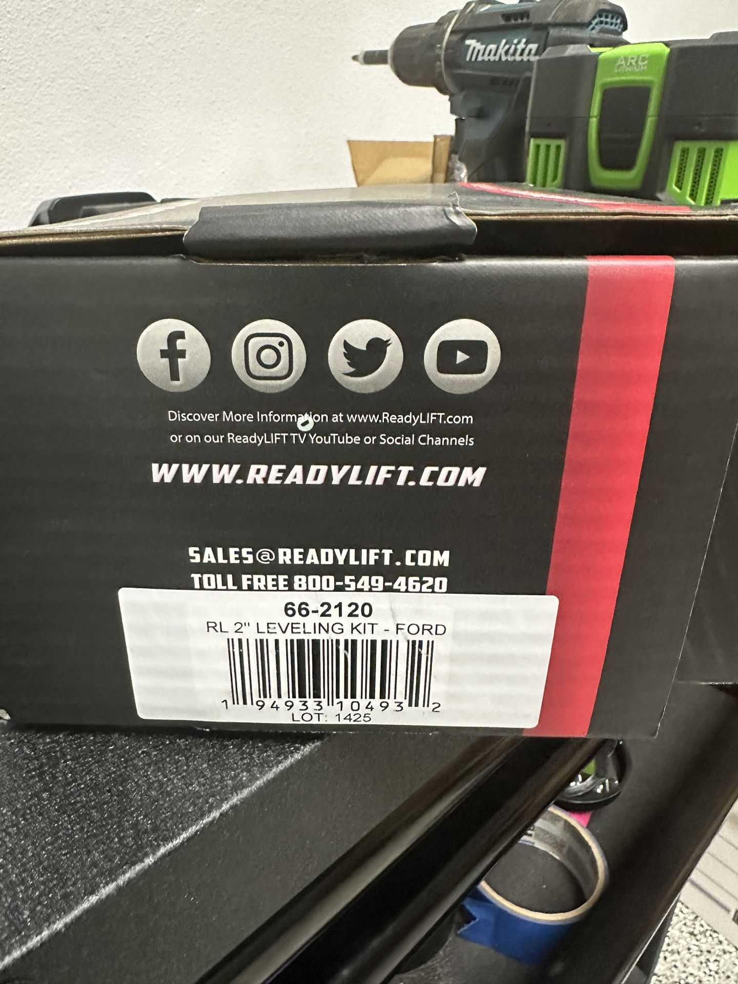 Ready lift front leveling kit 66-2120