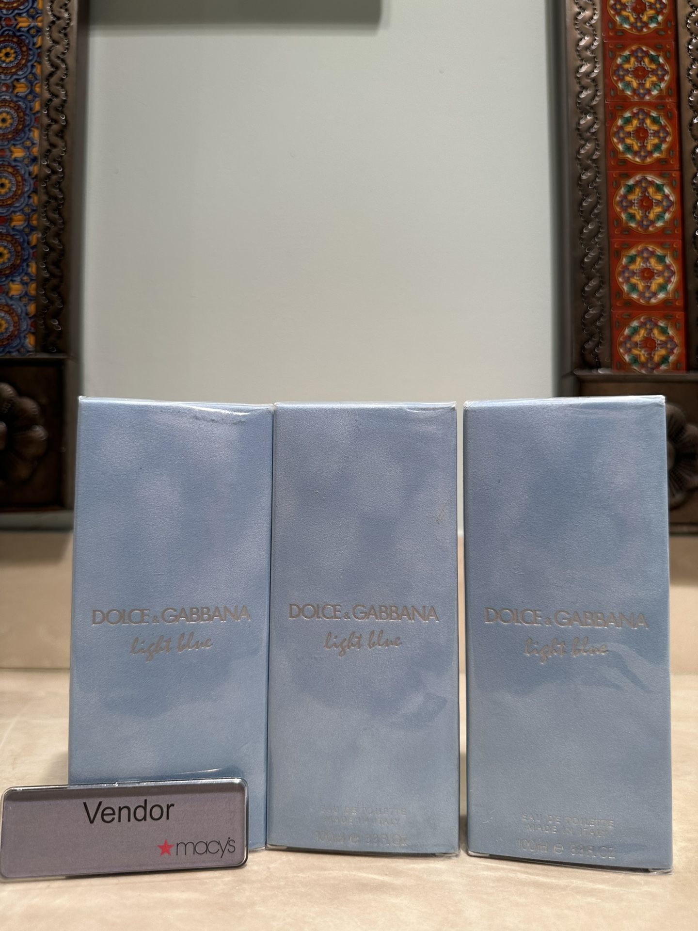 Authentic Dolce & Gabbana Light Blue Pour Woman – 3.3oz 100ml EDT Hablo Español