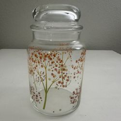 Vintage Boho Cottage Farmhouse Glass Flower Jar