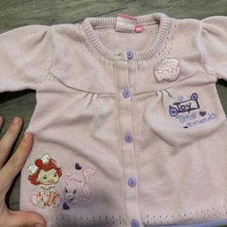 Vintage Strawberry Shortcake Cardigan 🍓🎀12 Months