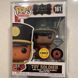 Diamond Toy Soldier CHASE Funko Pop *MINT* Target Exclusive FAO Schwarz Ad Icons 161 with protector F.A.O. 