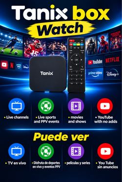 Tanix smart box tv