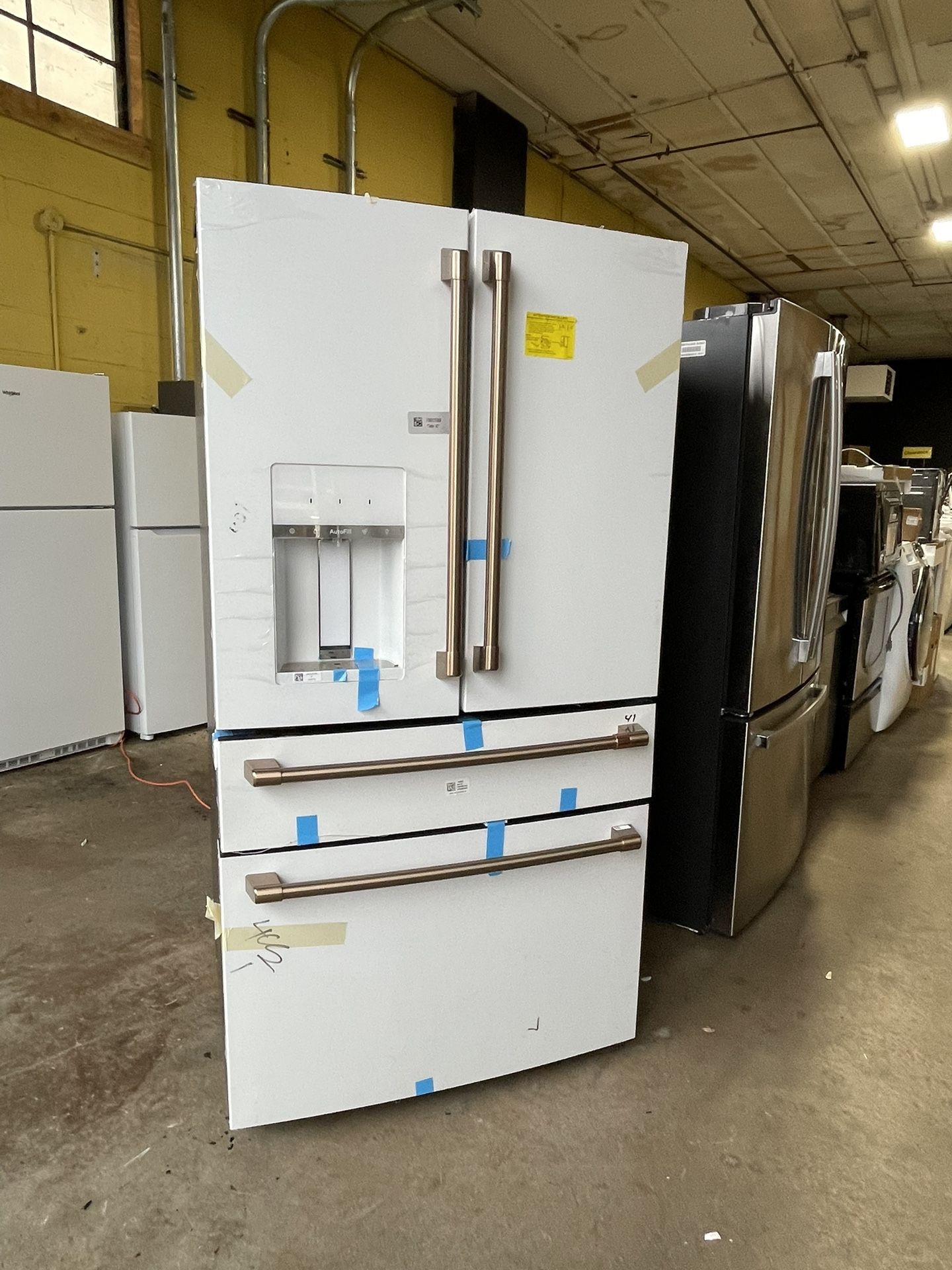 Brand New Ge Cafe Matte White Counter Depth