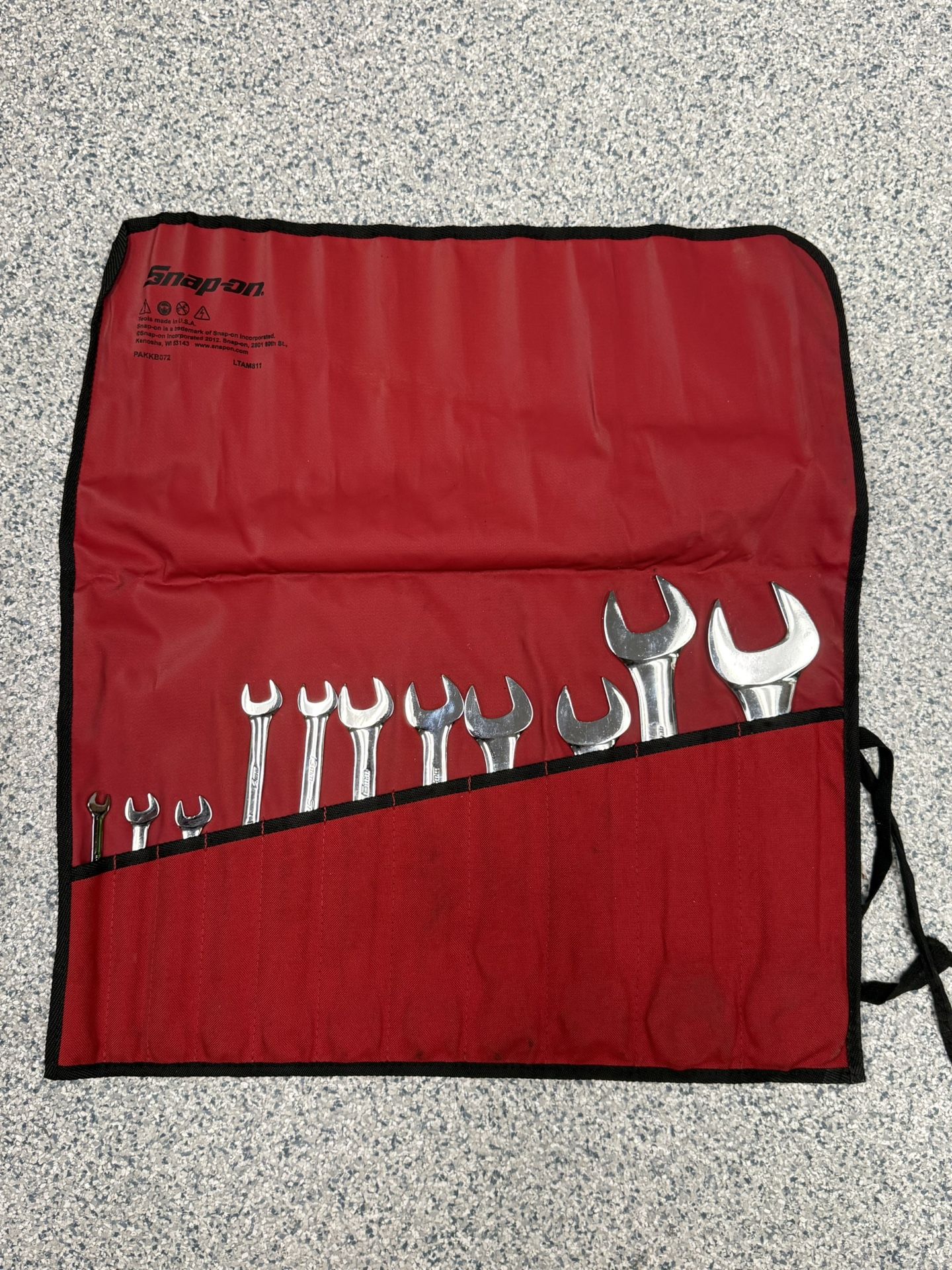 Snap On 11pc 15° Offset Metric Low Torque Slim Line Wrench Set 6-36mm LTAM811