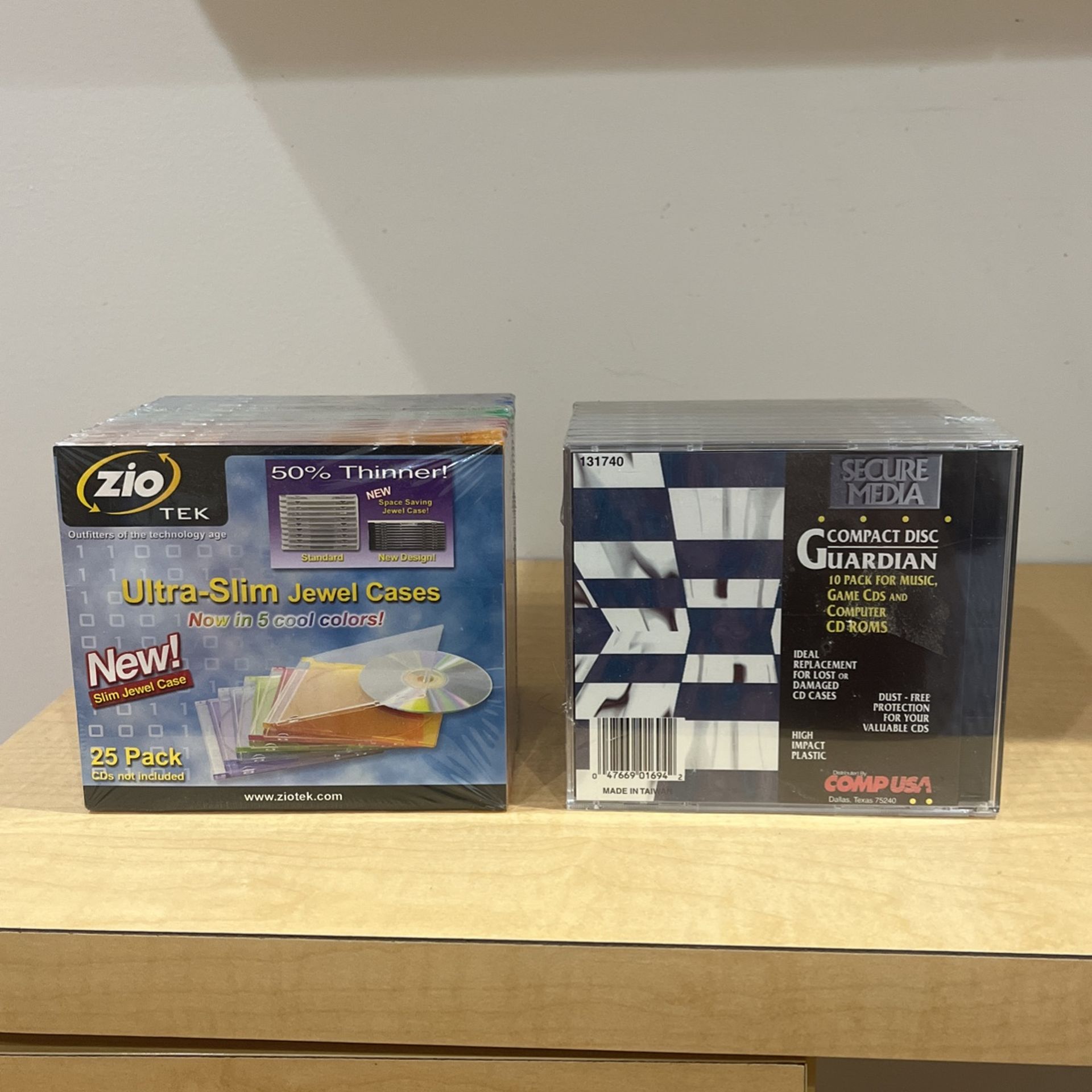 Sealed CD Disk Cases Pack