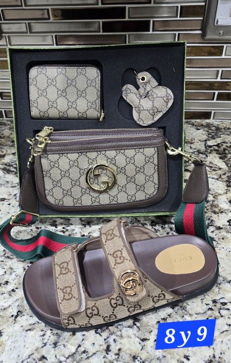 sandals and bag set