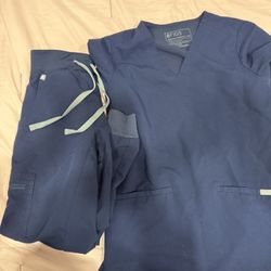 Navy Blue Fig Scrubs