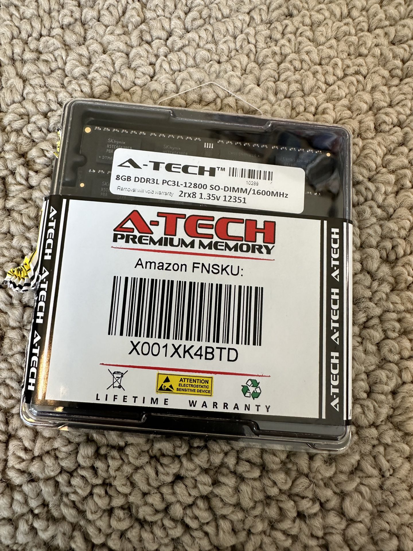 16gb DDR3L-1600 A-Tech 2x8gb SODIMM for $25 Or Best Offer