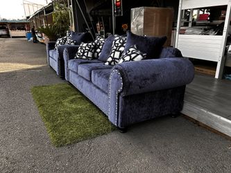 Savannah Blue Color High Quality Sofa Set Couches
