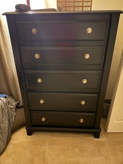 Ashley Furniture 5 Drawer Chest + Nightstand