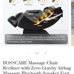 Brand New Bosscare Massage Chair