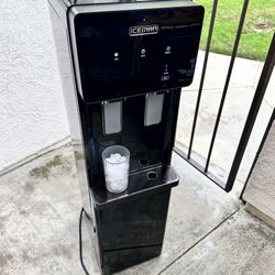 ICEMAN Glacier Spring Water Dispenser & Ice Maker – Hot Cold Water + Ice, ECO Mode 