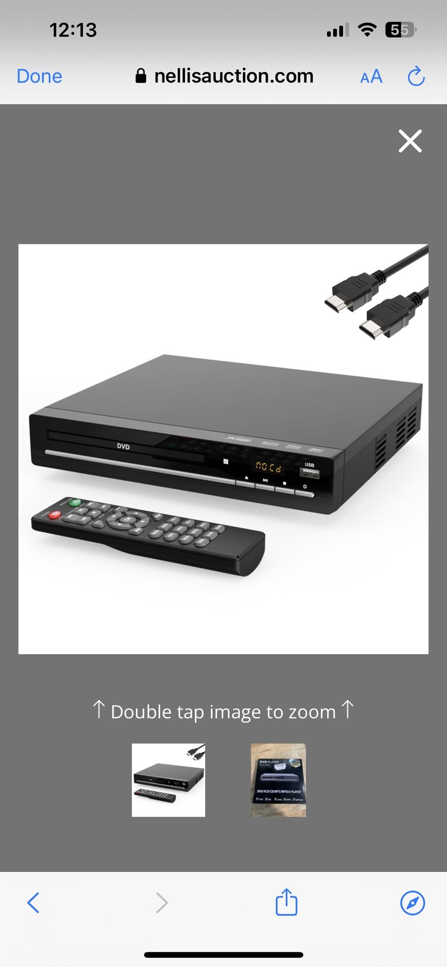 DVD Player For TV With HDMI, Region Free?CD Player For Home, Plays All Regions And Formats, Mini DVD Player With USB, Remote, HDMI And RCA Cables Incl