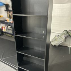 Black bookshelf