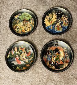 VINTAGE TIANEX RUSSIAN FAIRYTALE PLATES