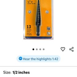 Irwin Unibits #1 Drill Bit 