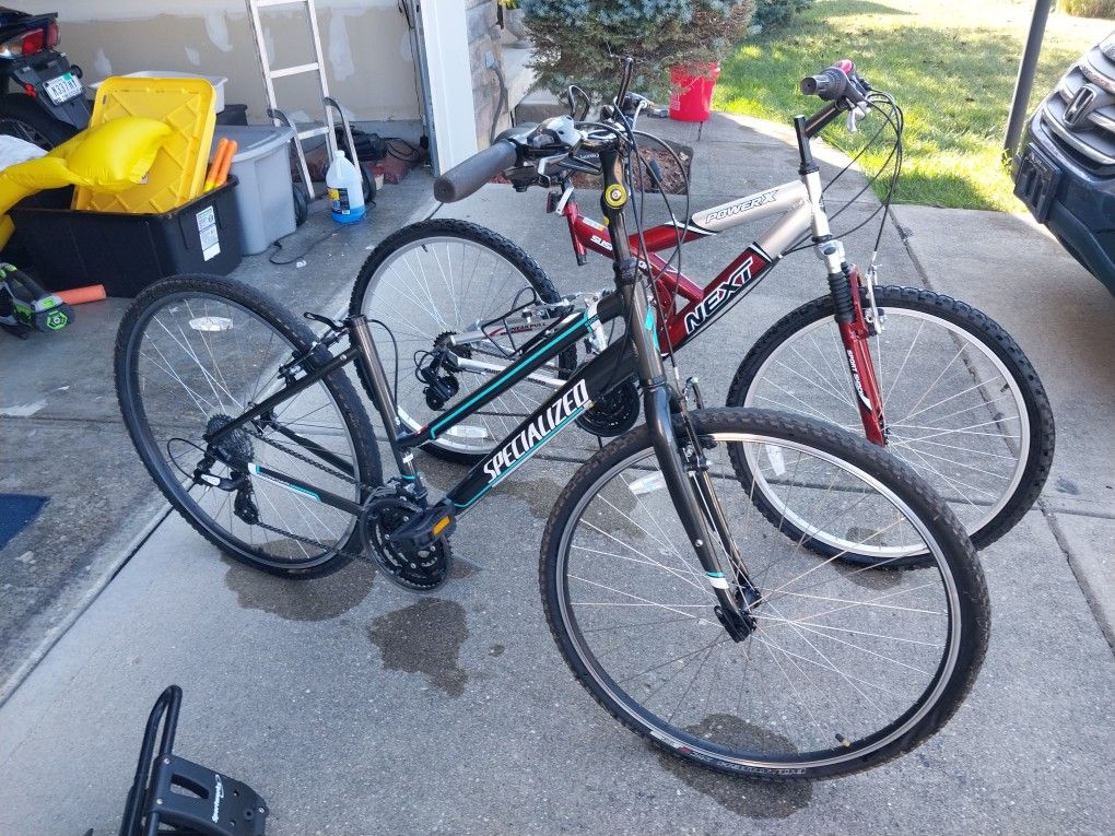 1 Mountain Bike 1 Road Biike