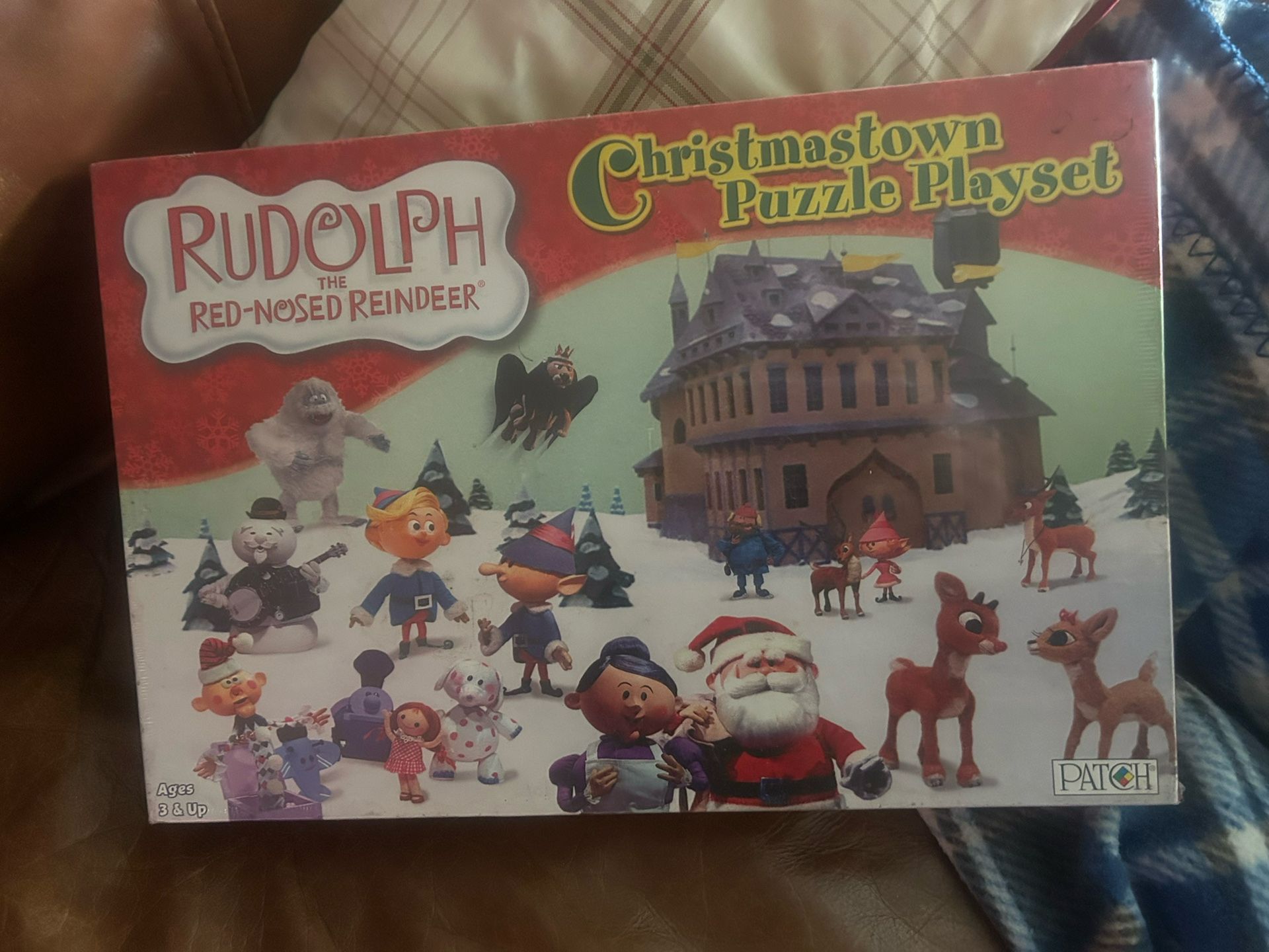 Rudolph, the red nose, reindeer puzzle playset Brand New