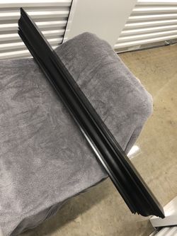 POTTERY BARN SATIN BLACK WALL SHELF 48”