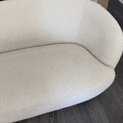 CB2 Gwyneth 68” Ivory boucle Loveseat By Goop