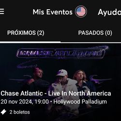 2 Tickets CHASE ATLANTIC, November 20