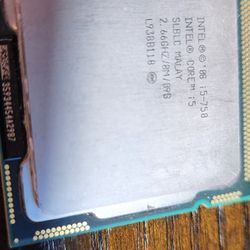 Intel i5 758 Cpu $10