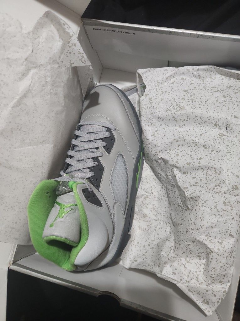 Jordan 5 Green Bean Size 13